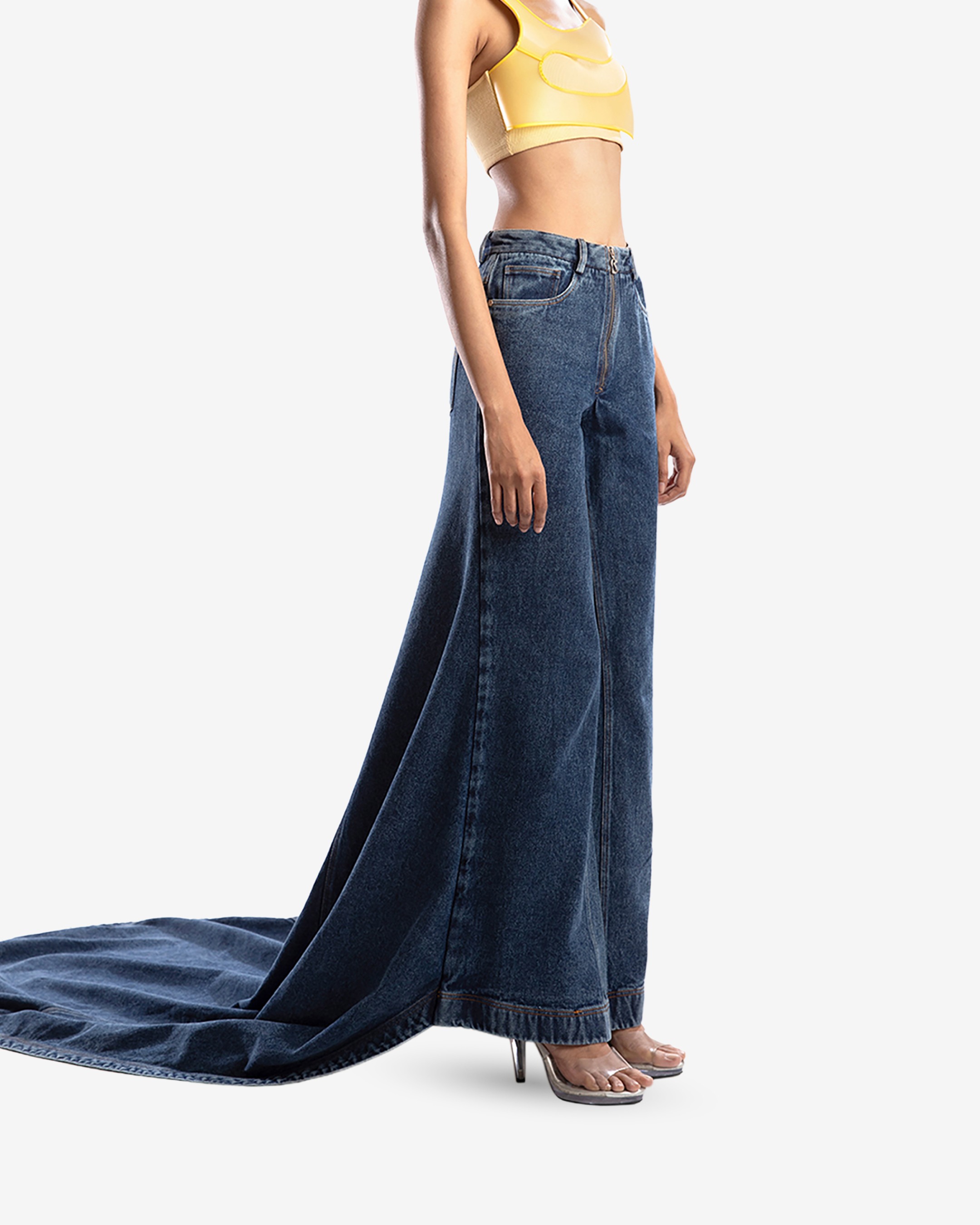 Denim Train Pants