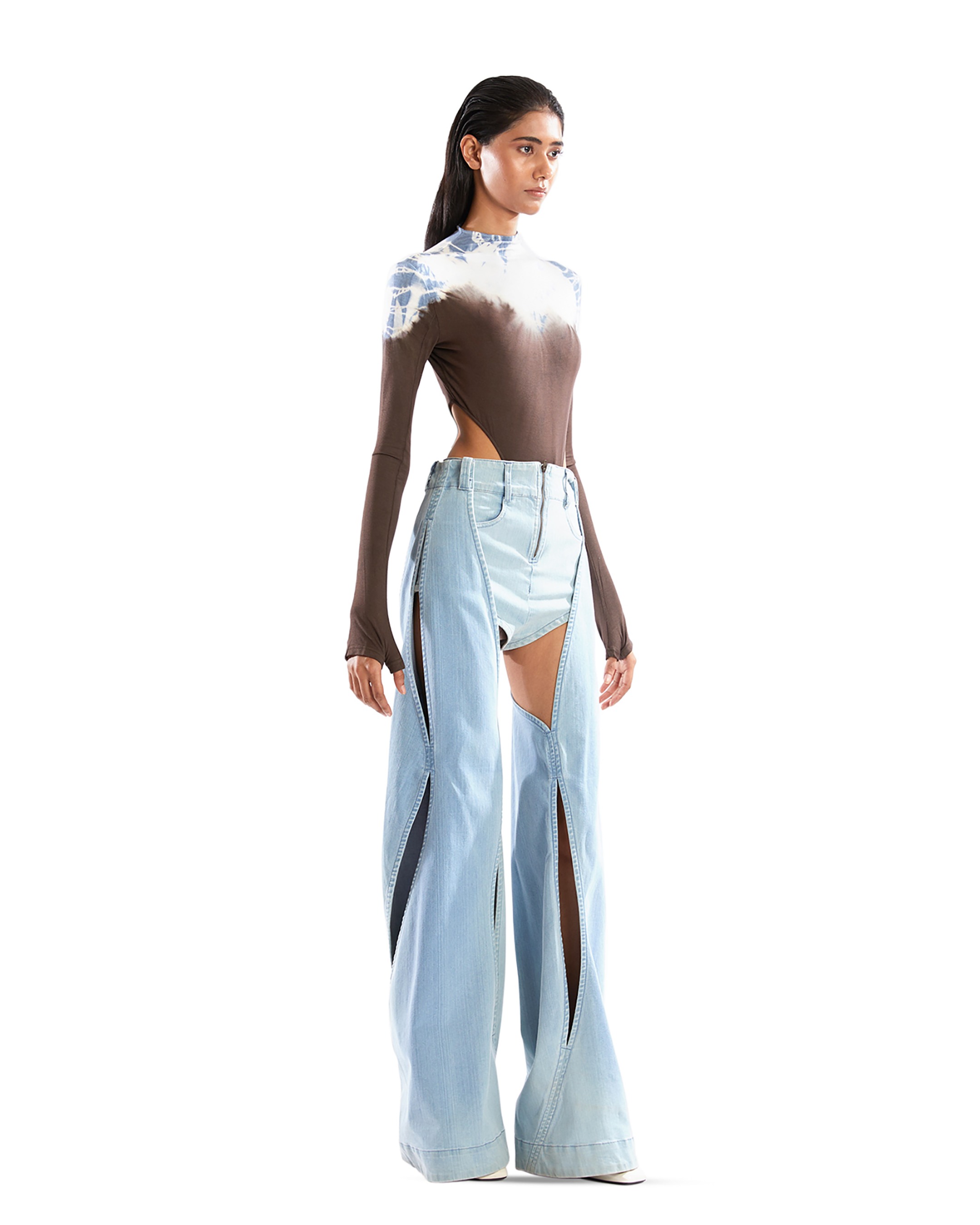 Denim Chaps Pants