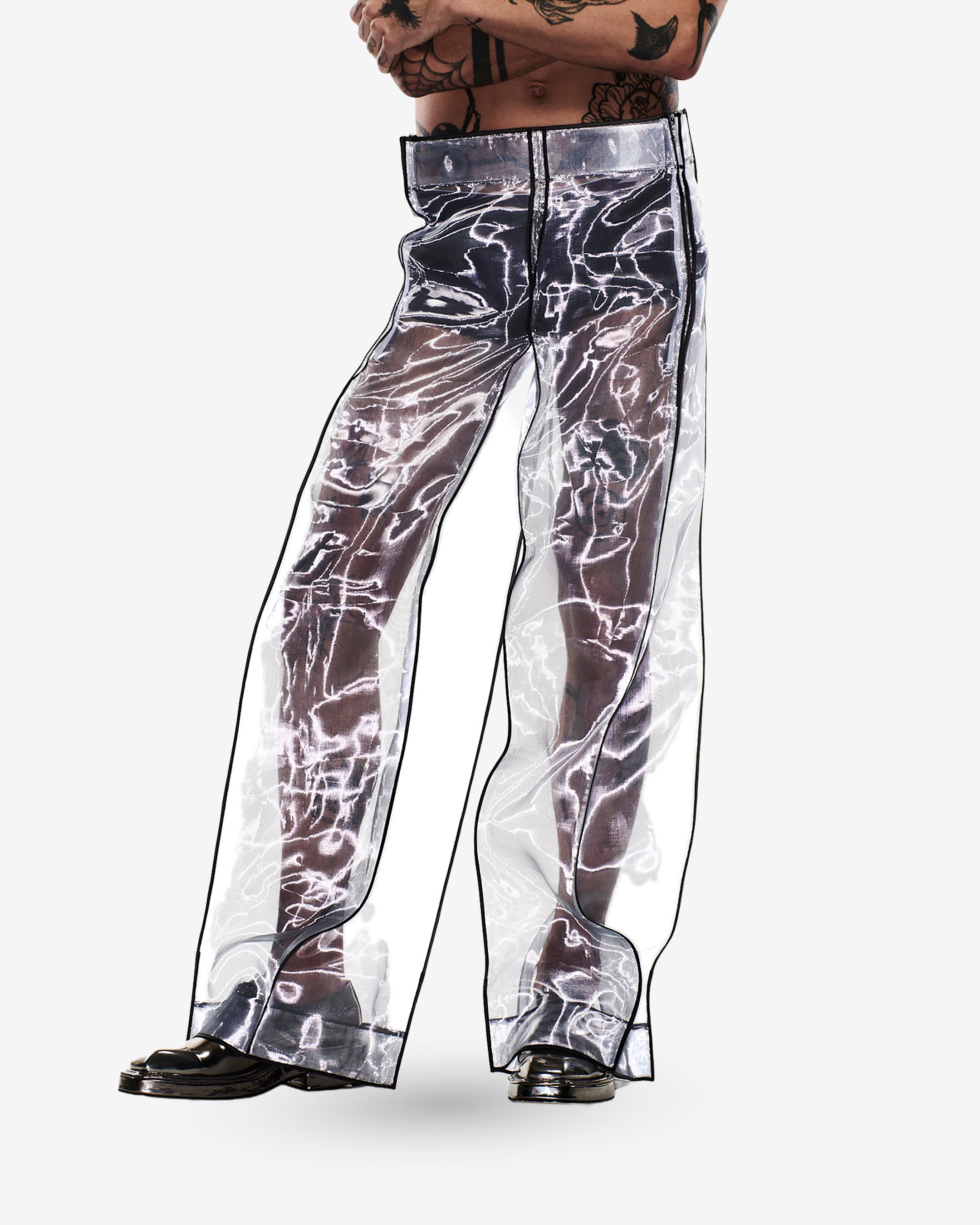 Structured Tulle Pants