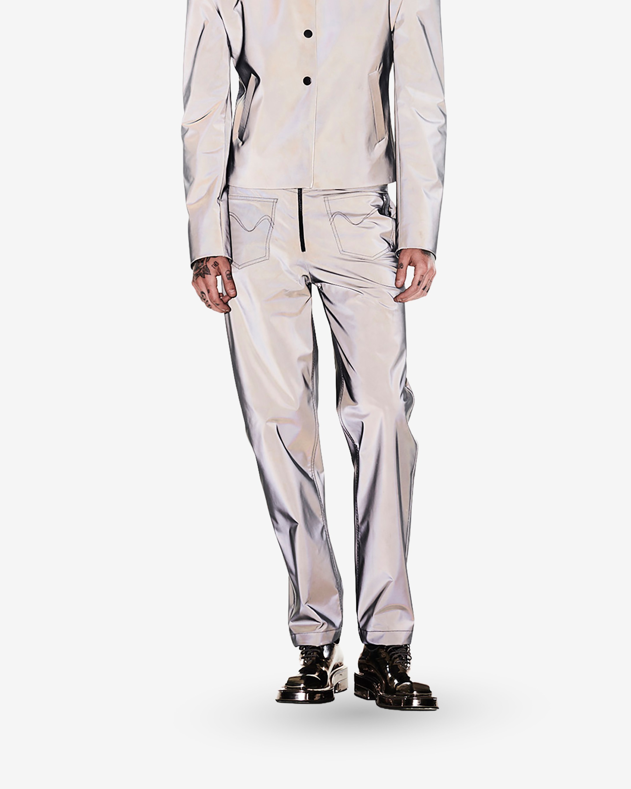 Grey Reflective Pants