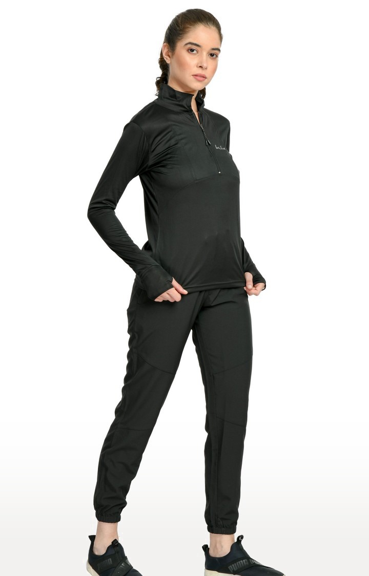 Women's Black NS Co-ordinates Tracksuit