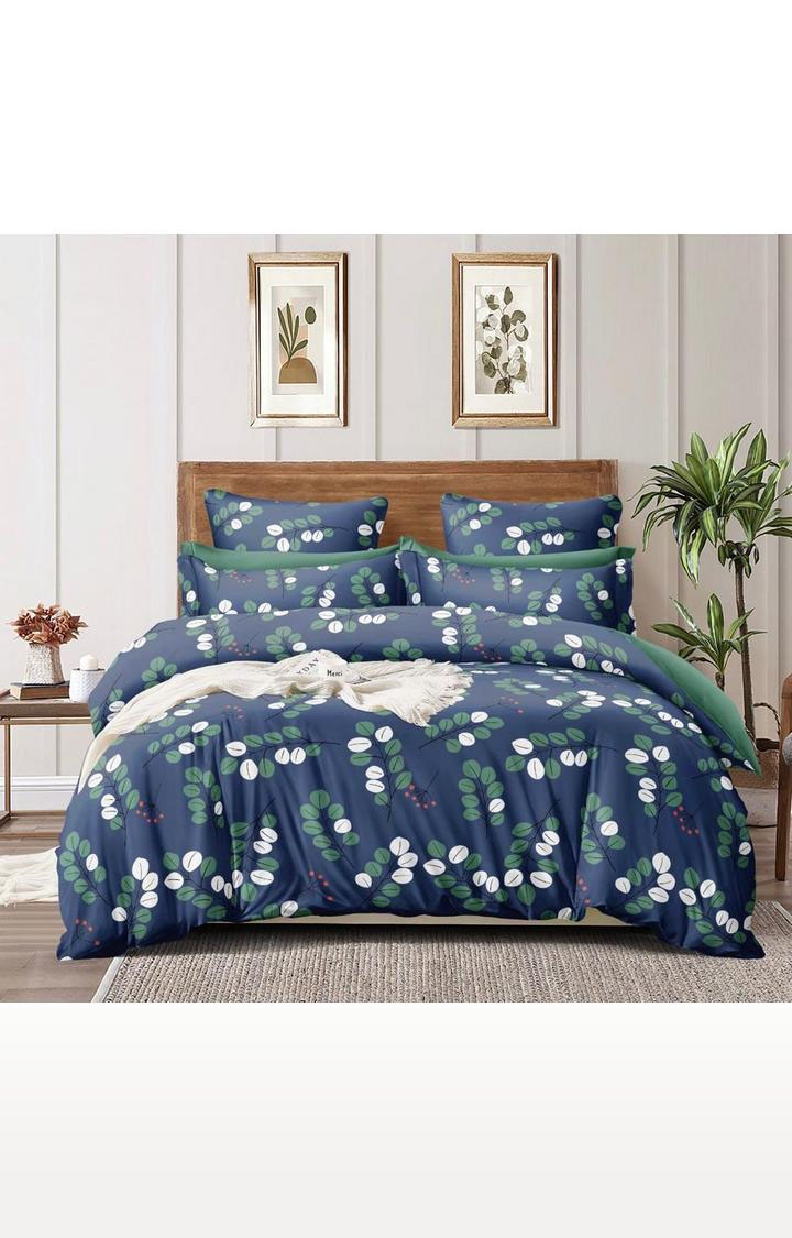 Sita Fabrics | Sita Fabrics Premium Cotton Printed Double Bedsheet with 2 Pillow Cover | 180 Thread Count - (90x100 Inches) 0