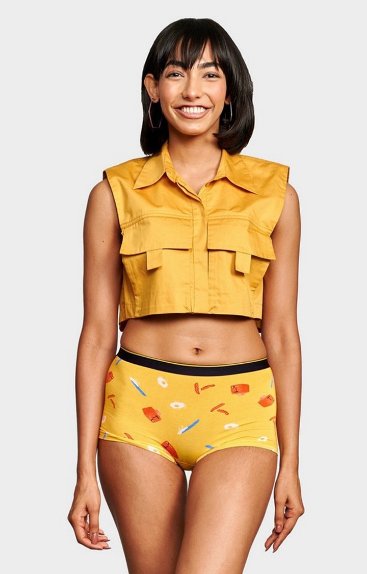 Bummer Brekkie and Bricked and Funktown Micro Modal Boy Short-Pack of 3 For Women