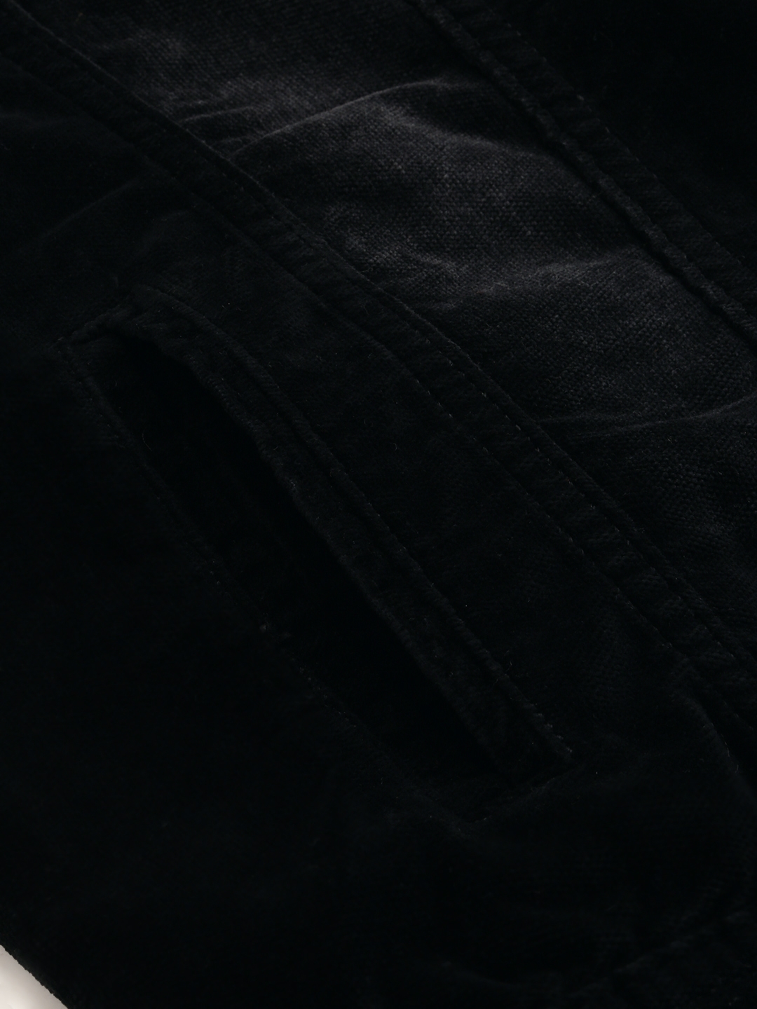 Showoff | SHOWOFF Men's Solid Mandarin Collar Black Open Front Jacket 7
