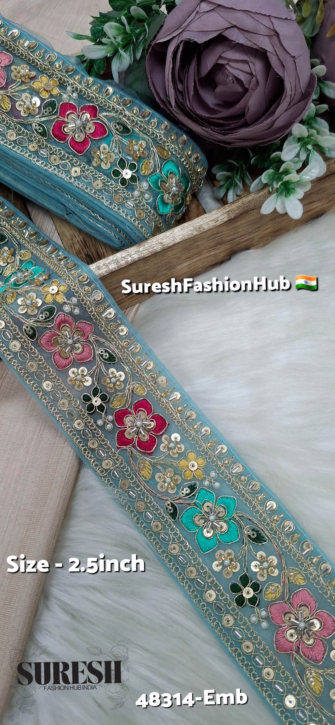 Kaddana Floral Embroidery Lace