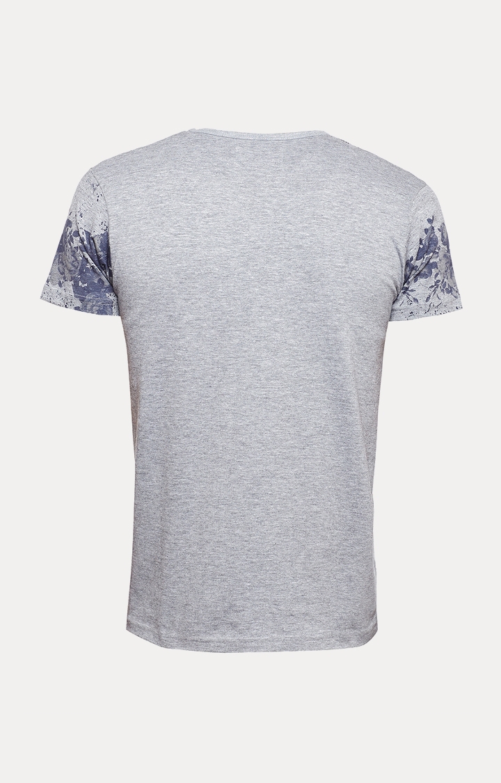 Crimsoune Club | Grey Printed T-Shirt 1
