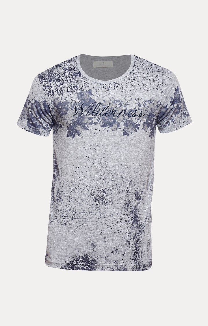 Crimsoune Club | Grey Printed T-Shirt 0