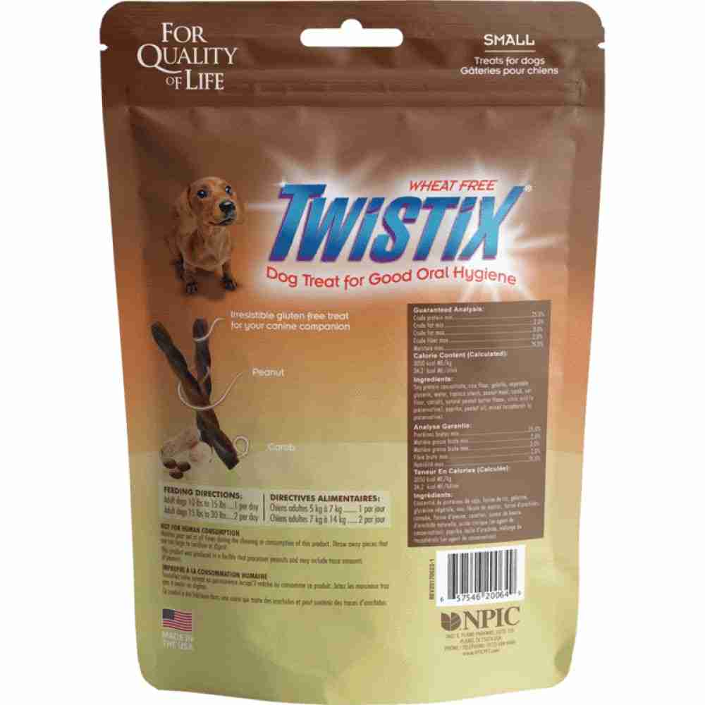 Twistix Peanut & Carob Flavor Dog Treats