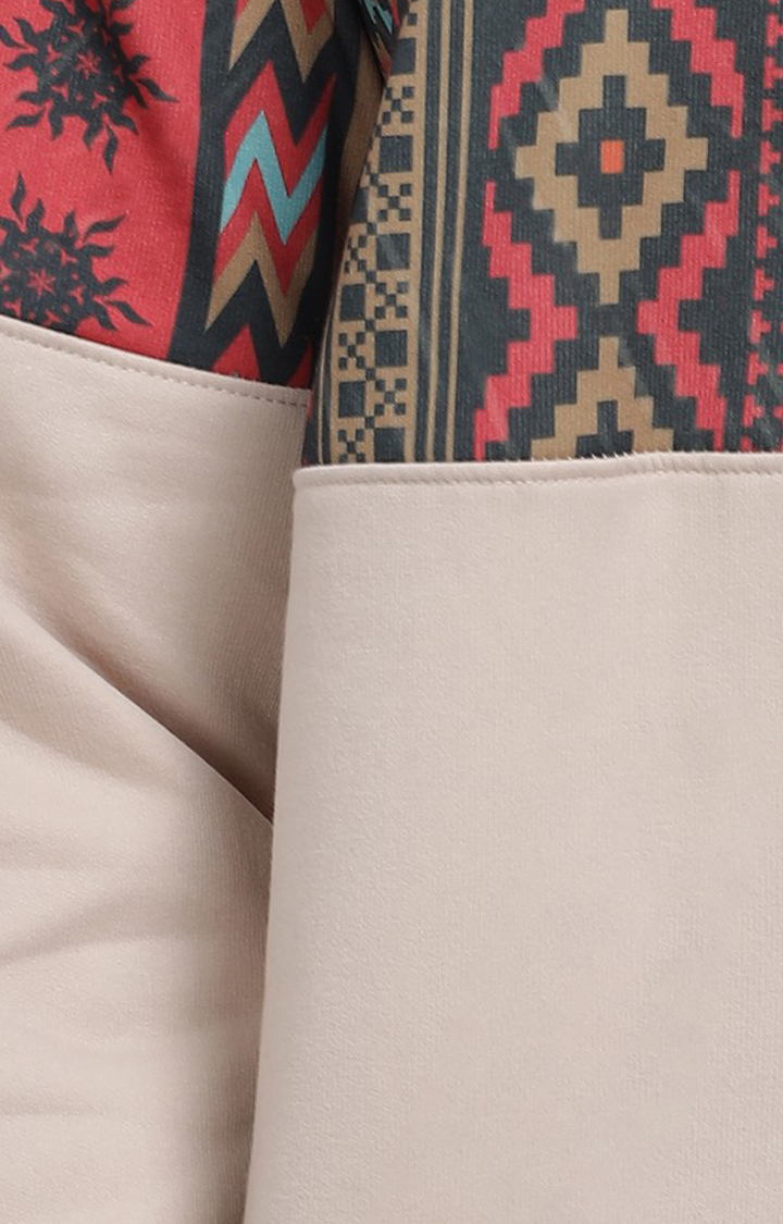 Men's Beige Printed Co-ords