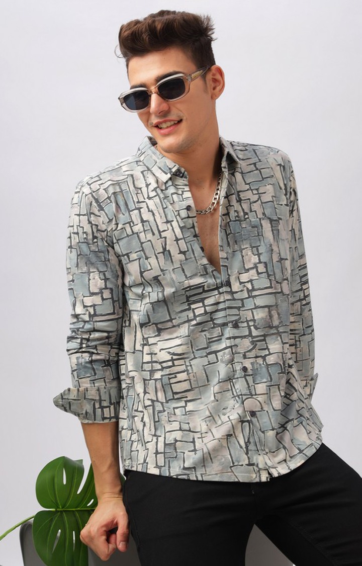 Men's Multicolor Printed Casual Shirts