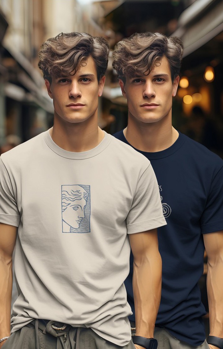 Men's Multicolor Printed T-Shirts