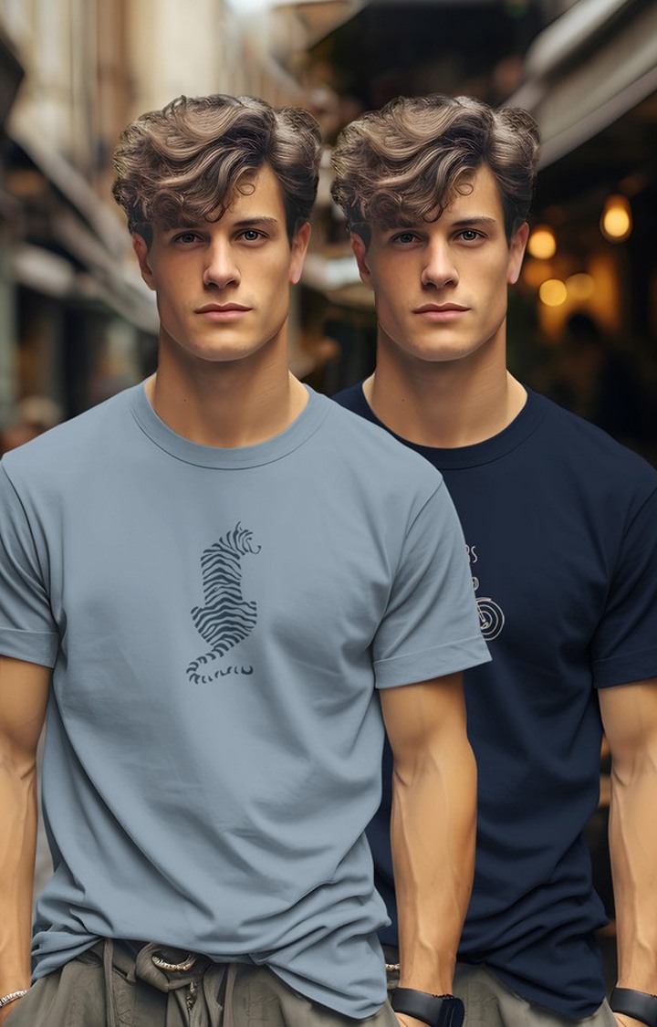 Men's Multicolor Printed T-Shirts