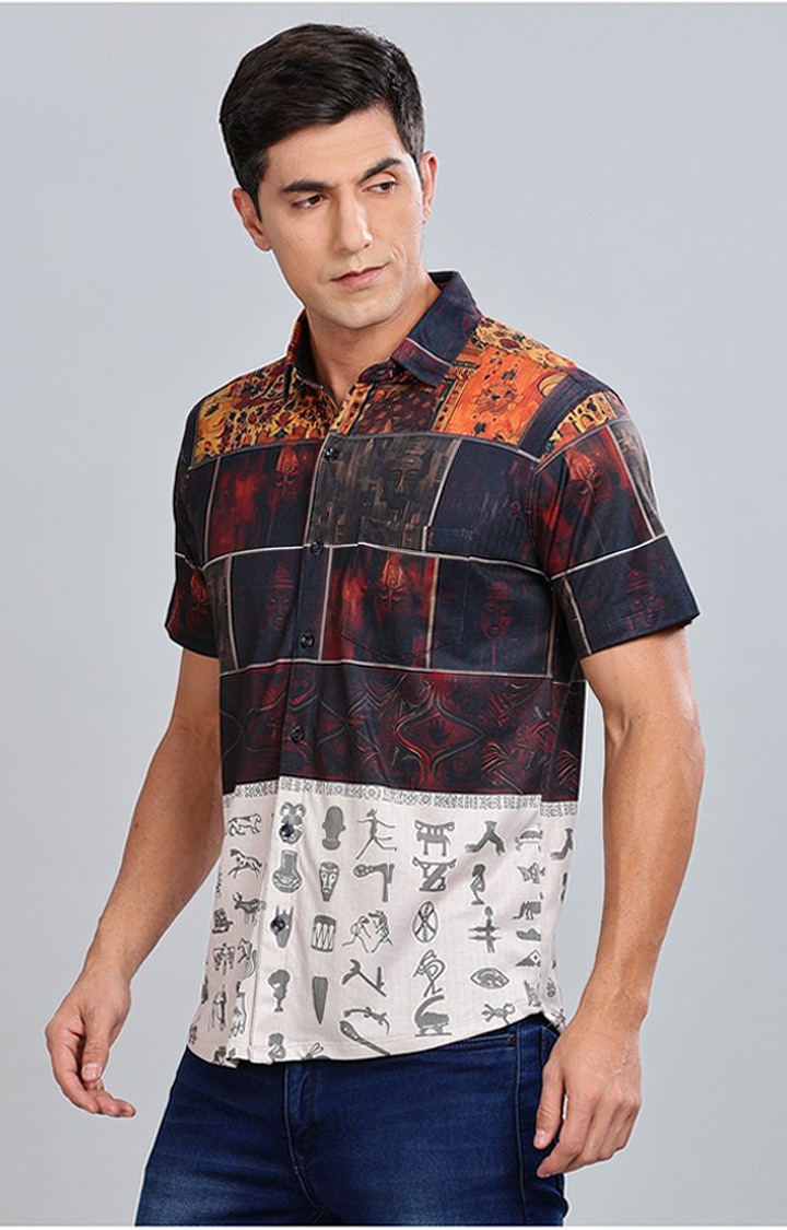 Men's Multicolor Printed Casual Shirts