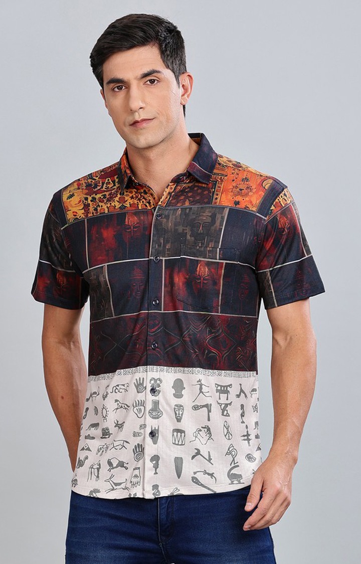 Men's Multicolor Printed Casual Shirts