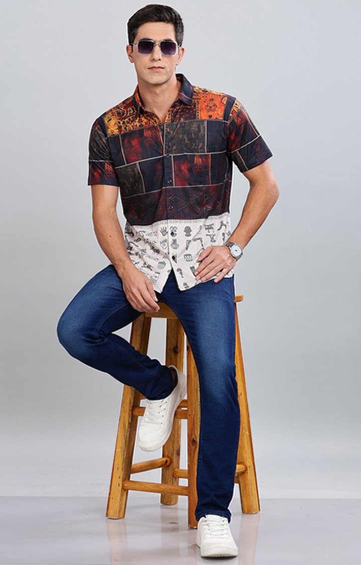 Men's Multicolor Printed Casual Shirts