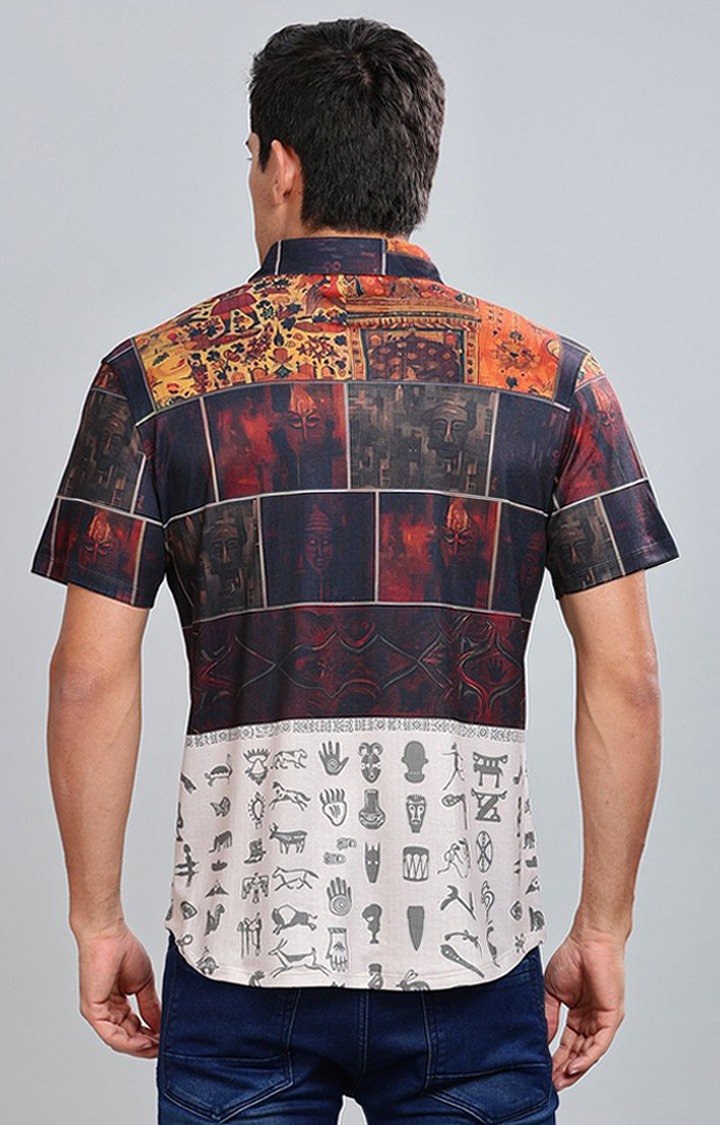 Men's Multicolor Printed Casual Shirts