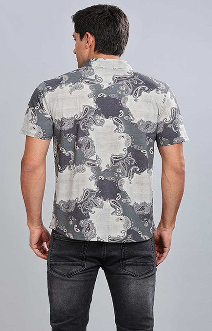 Men's Green Printed Casual Shirts
