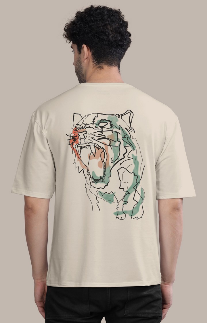 Men's Multicolor Printed Oversized T-Shirts