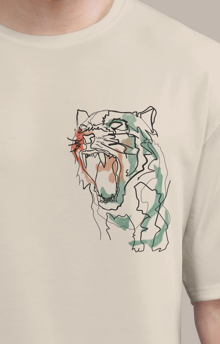Men's Multicolor Printed Oversized T-Shirts