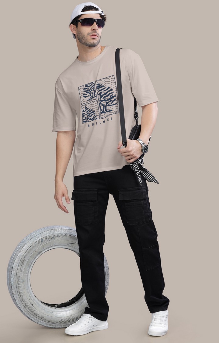 Men's Multicolor Printed Oversized T-Shirts