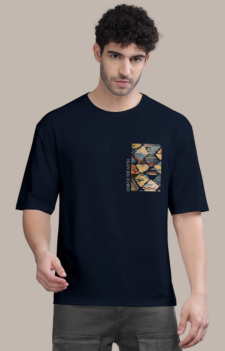 Men's Multicolor Printed Oversized T-Shirts