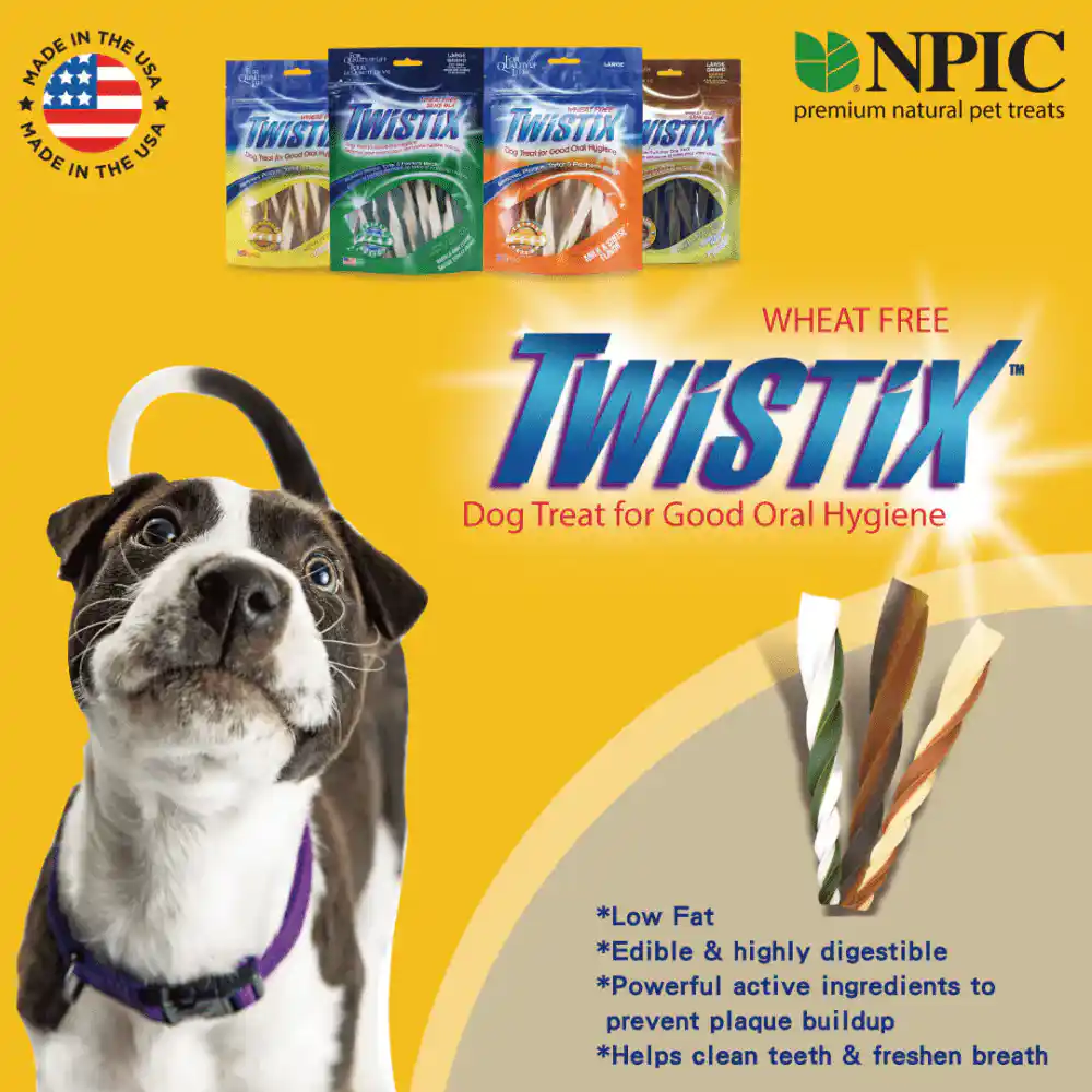 Twistix Peanut & Carob Flavor Dog Treats