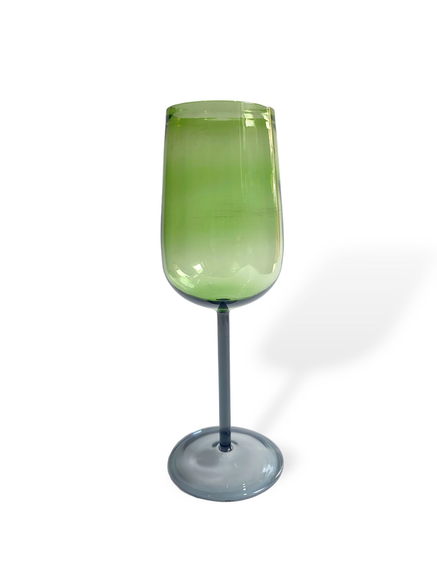 green wine glass