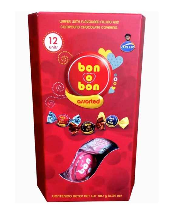 Arcor Bon O Bon Assorted 12 Units 180g.