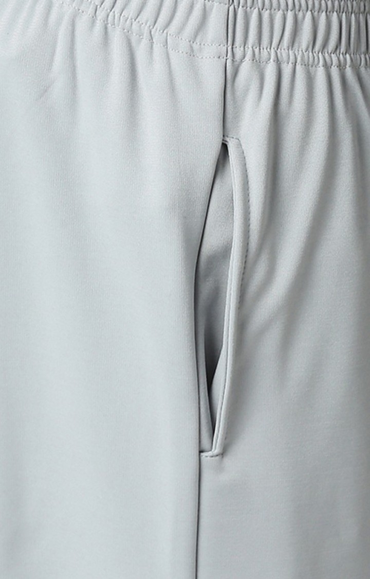 Hemsters | Men's  Grey Solid Trackpants 3