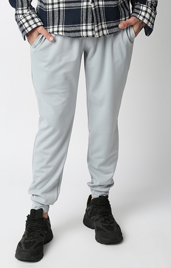Hemsters | Men's  Grey Solid Trackpants