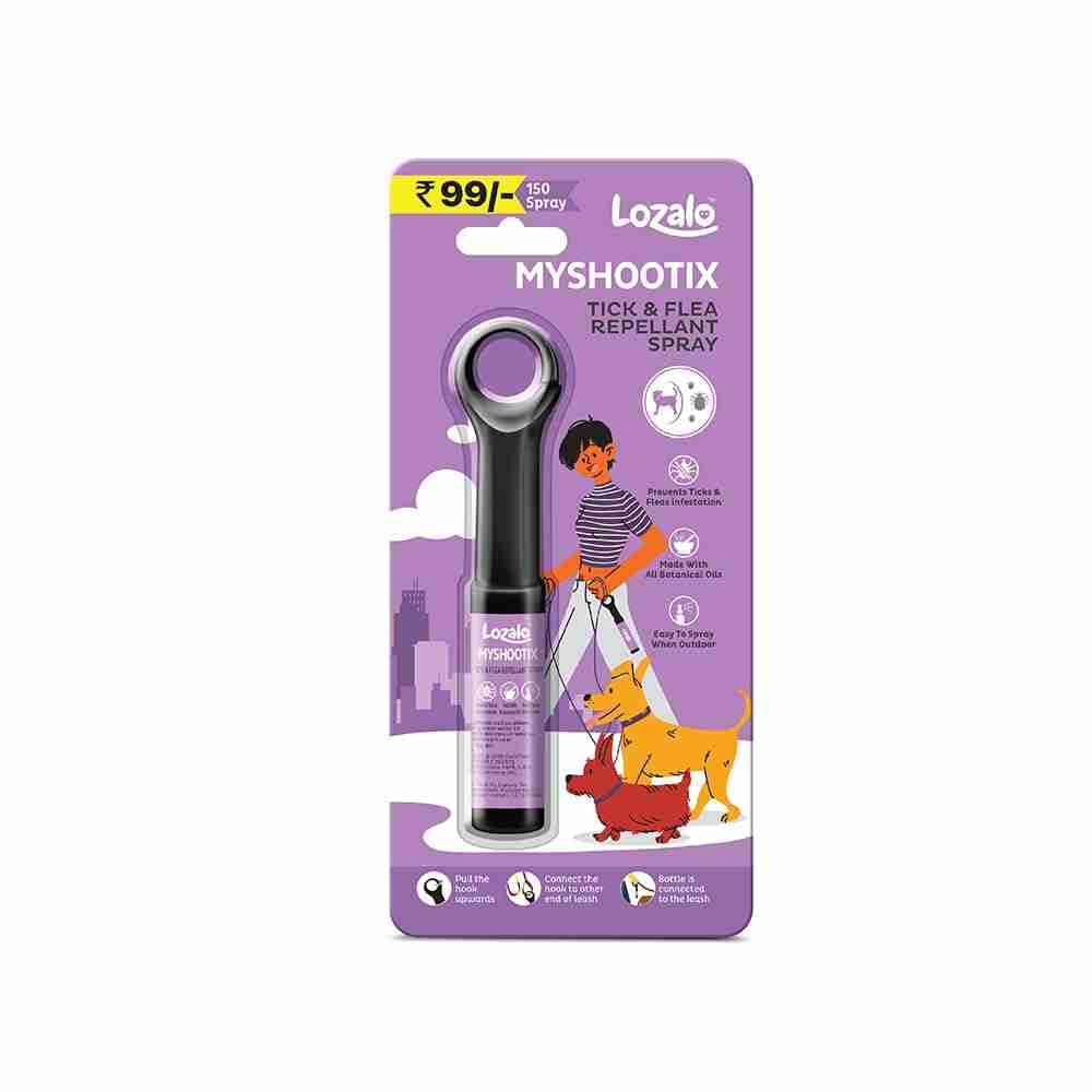 Lozalo Myshootix Tick & Flea Repellant Spray, 22 ml