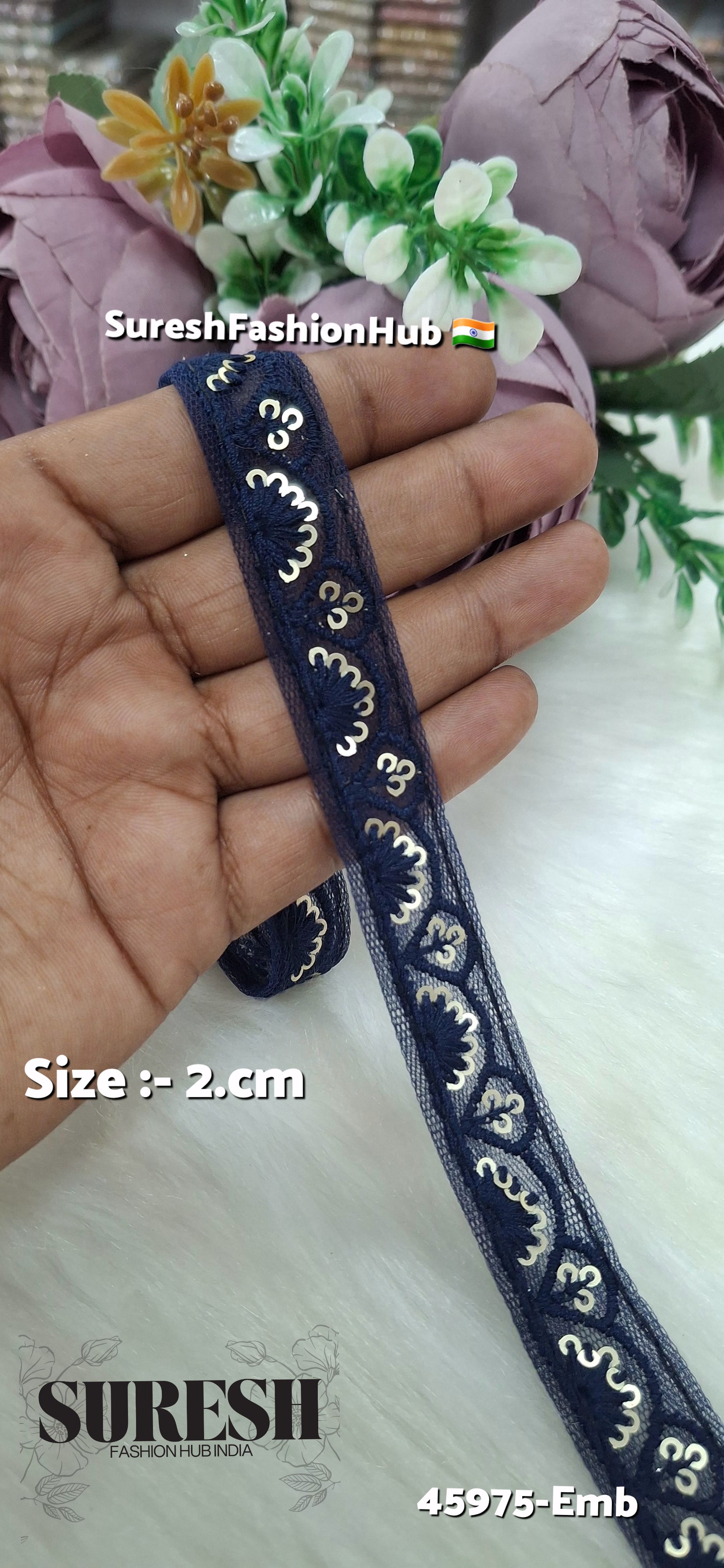 Tone-on-Tone Net Embroidery Lace