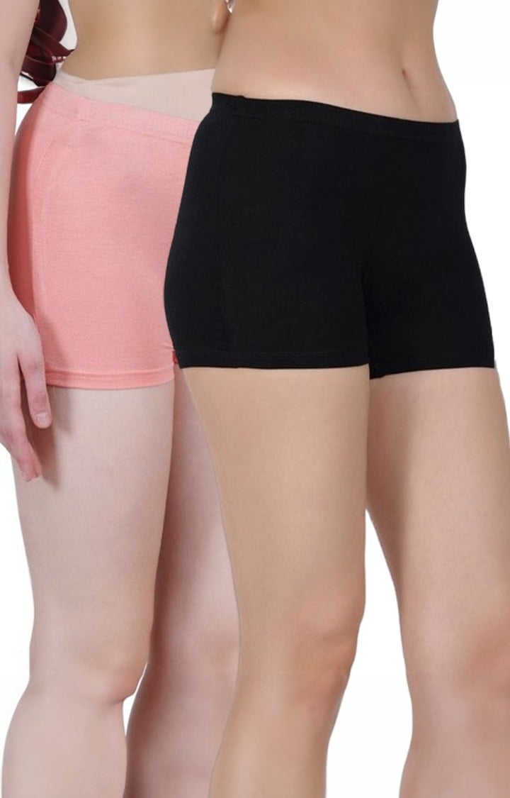 Women's Multicolor Solid Shorts