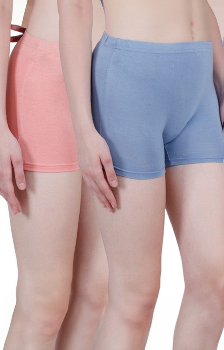 Women's Multicolor Solid Shorts