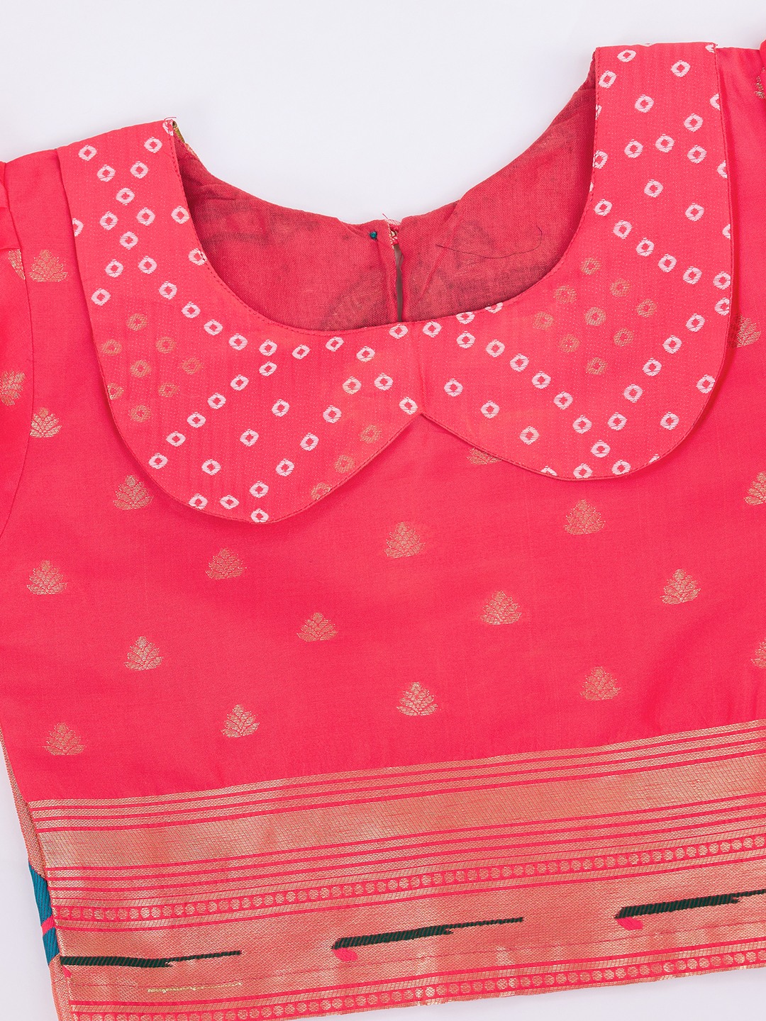 Tasarika Pink Silk Lehenga Choli Bandhej_Pink