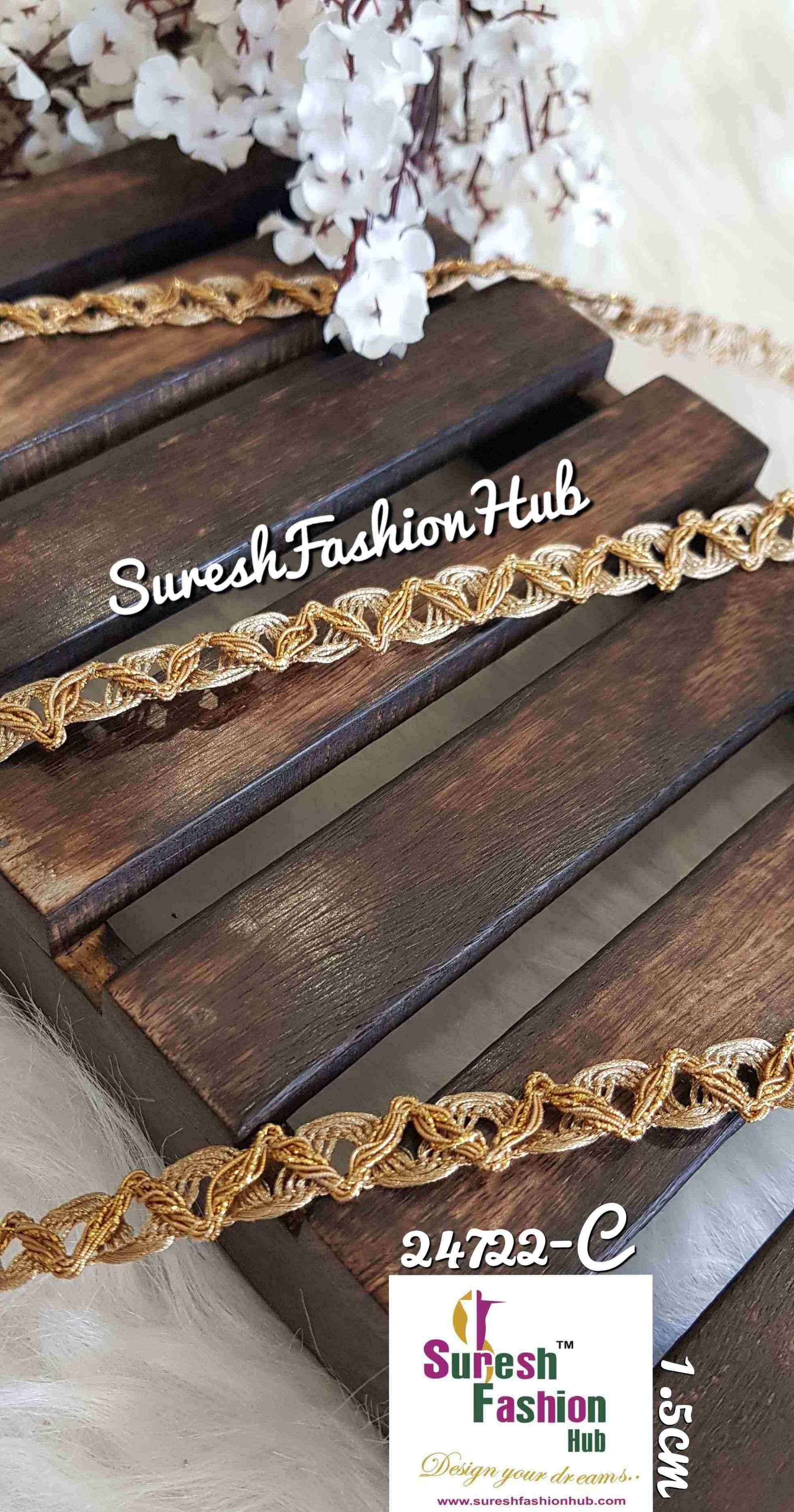 Miniature Embellishment Antique Gold Trim