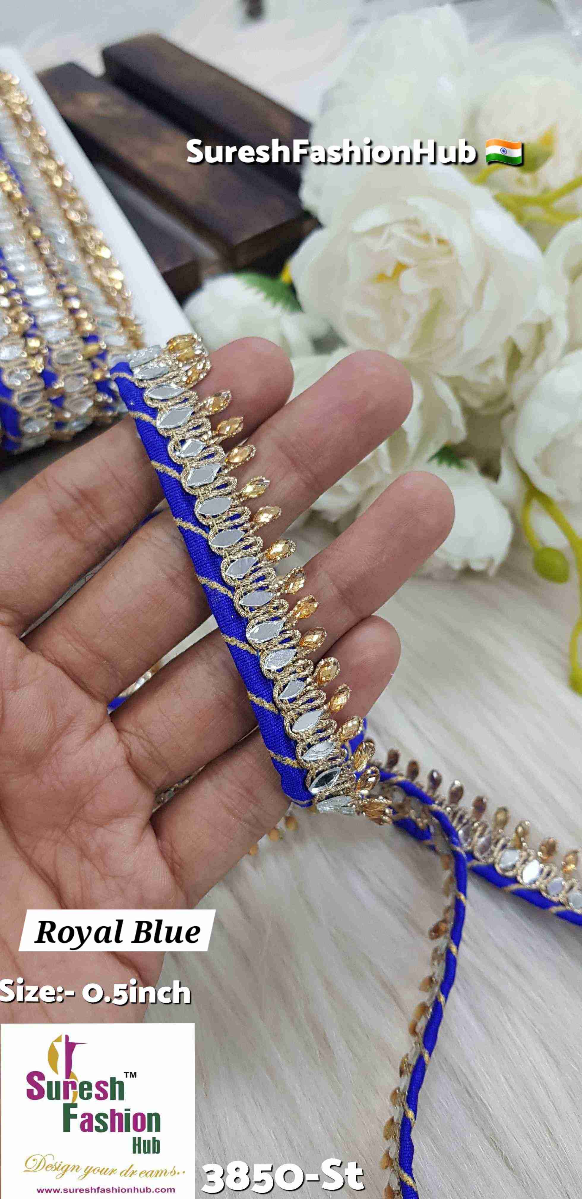 Royal Blue Elegance Joint Lace