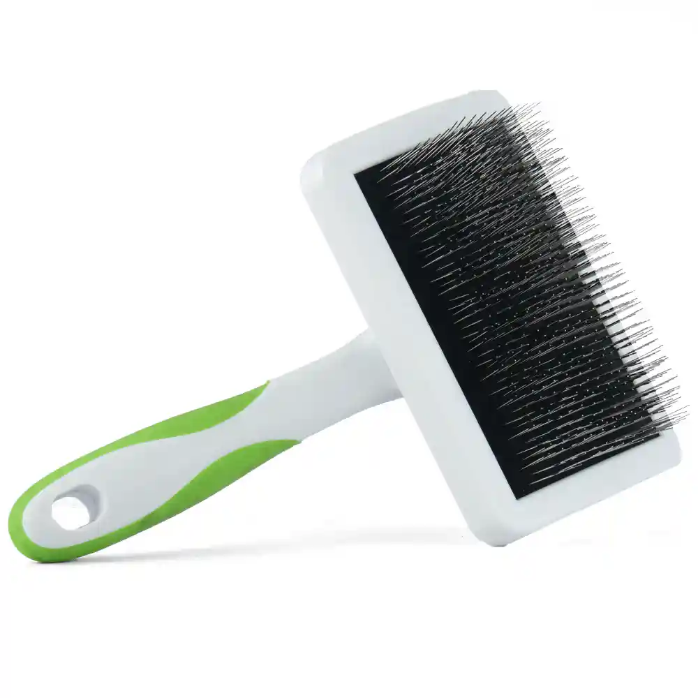 Andis Medium Firm Slicker Brush for Dogs, Lime Green