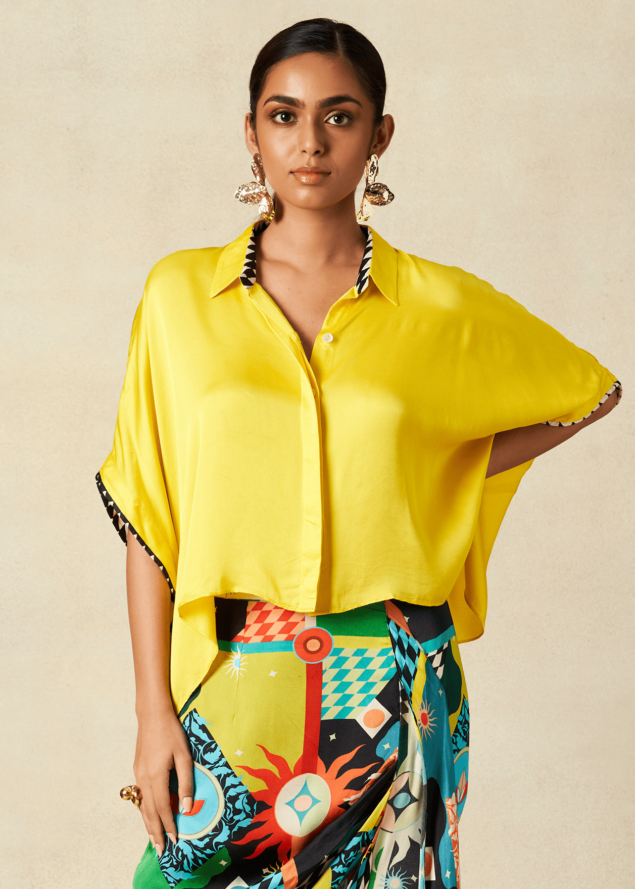 Yellow Crop Shirt
