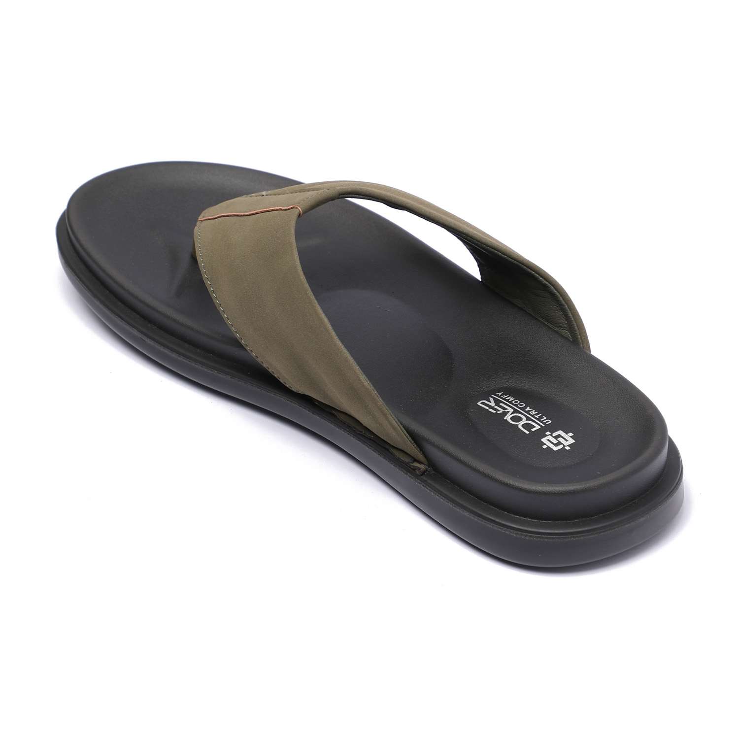Olive Green Comfort Flip Flops For Men