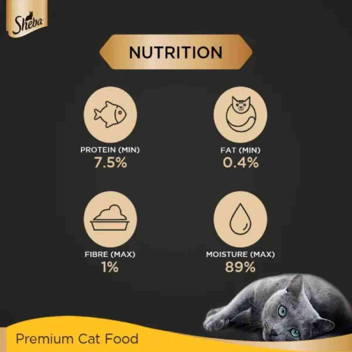 Sheba Rich Premium Tuna Pumpkin & Carrot In Gravy Wet Cat Food - 70 gm