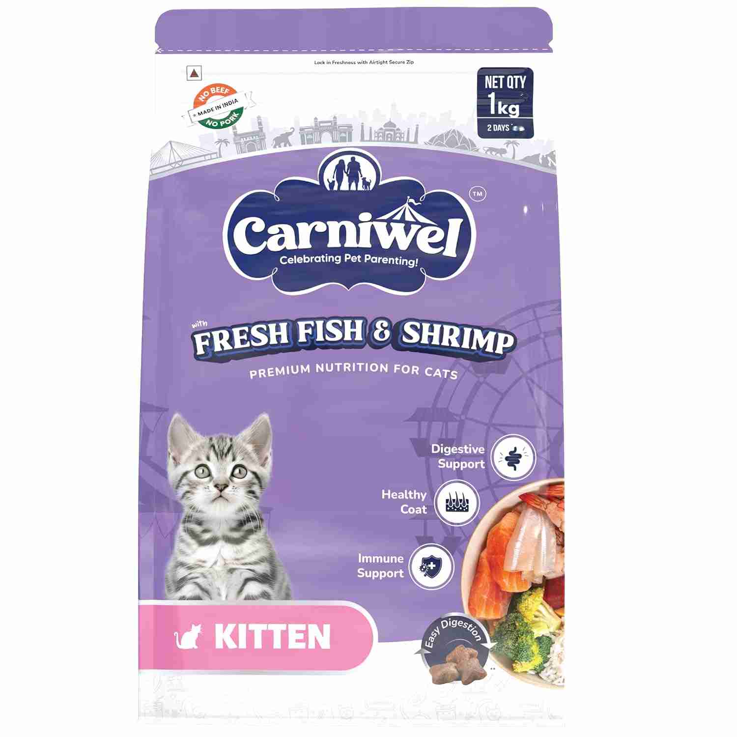 Carniwel | Carniwel Fresh Fish and Shrimp For Kitten Cat Dry Food