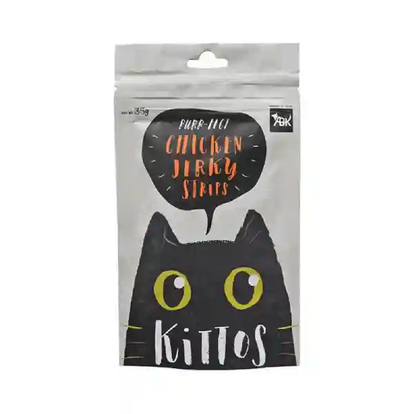 Kittos Chicken Jerky Strips Cat Treat - 35g