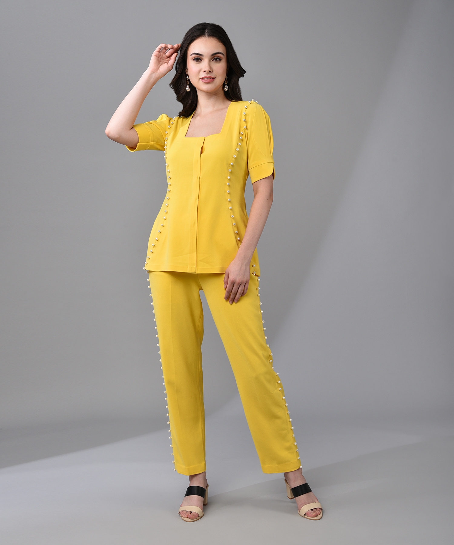 Bloomer Bright Yellow Co-ord Set