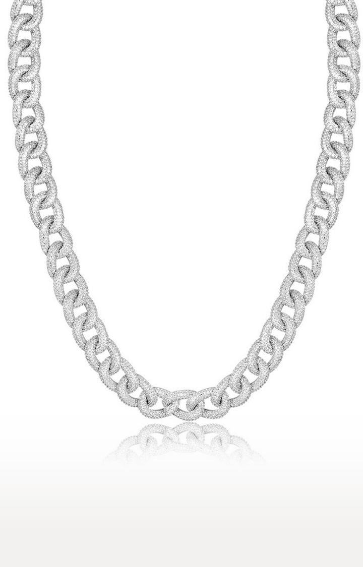 Iced out cheap rolo chain