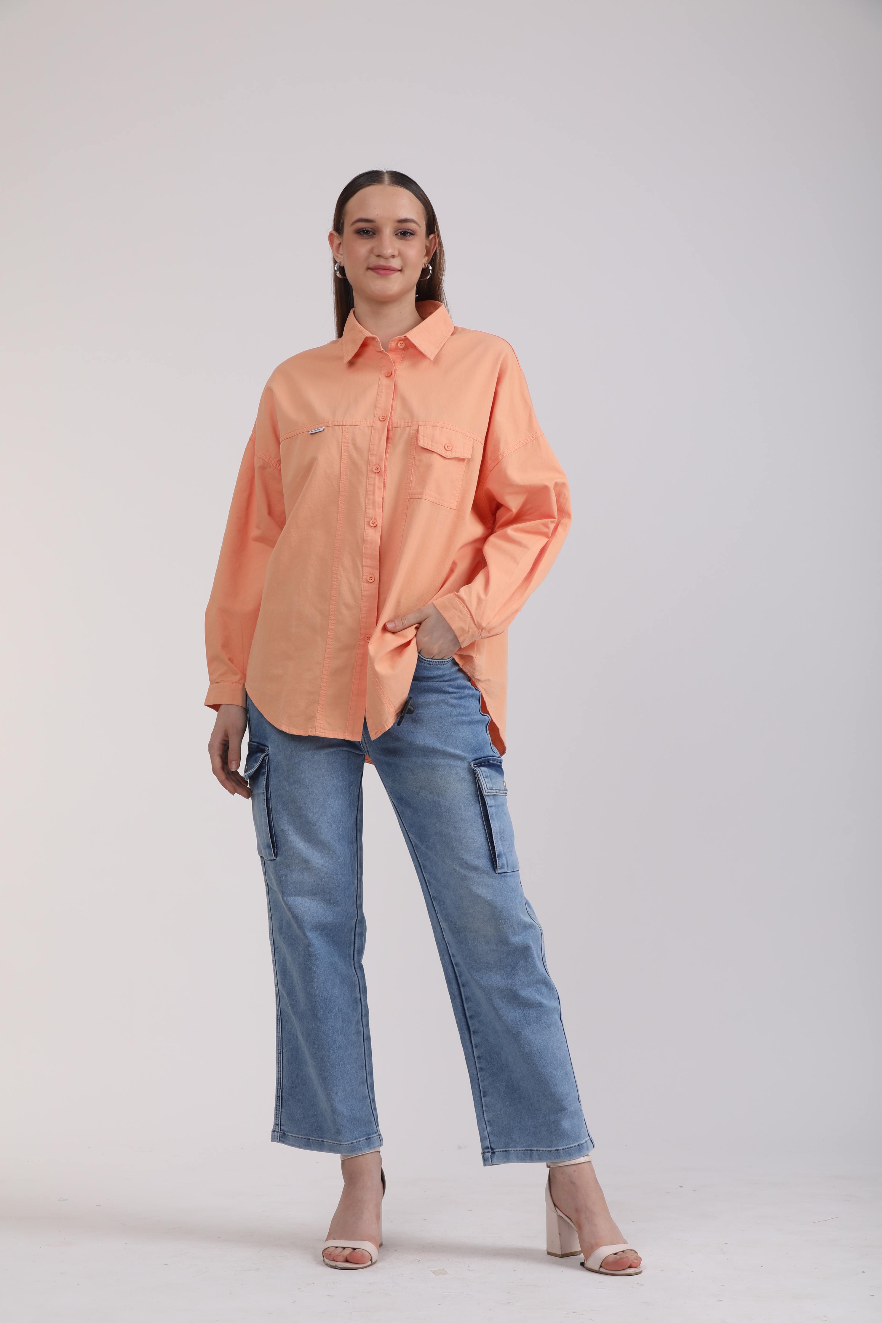 Albion Women Orange Blouson Top