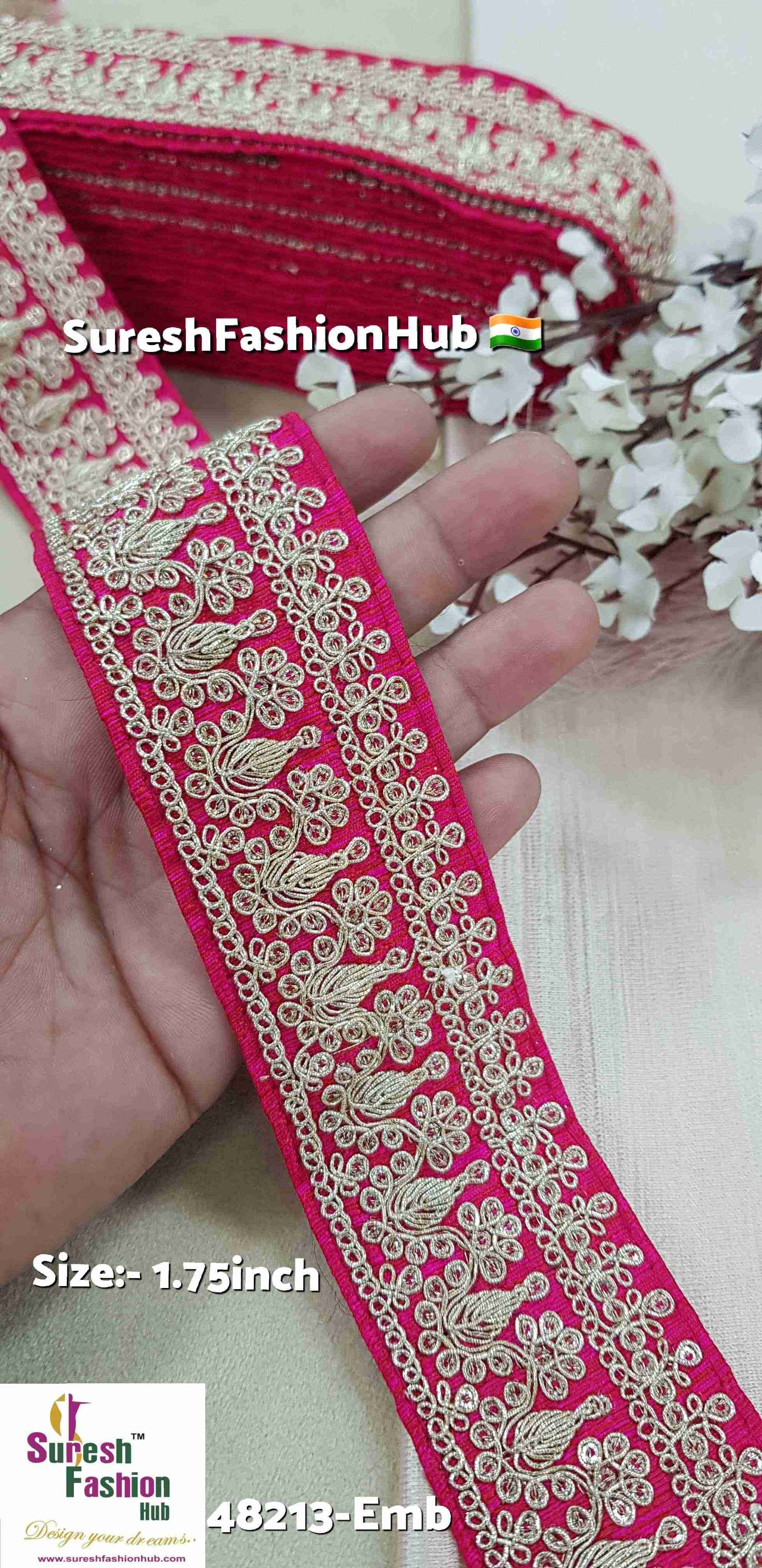 Maharani Pearl & Sequence Fabric Lace