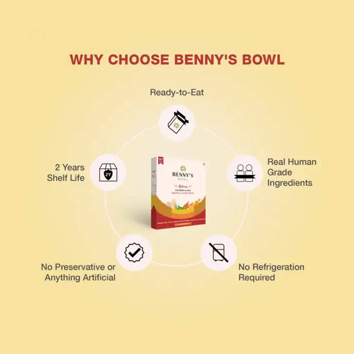 Bennys Bowl Chicken & Rice Dog Wet Food - 300 GM