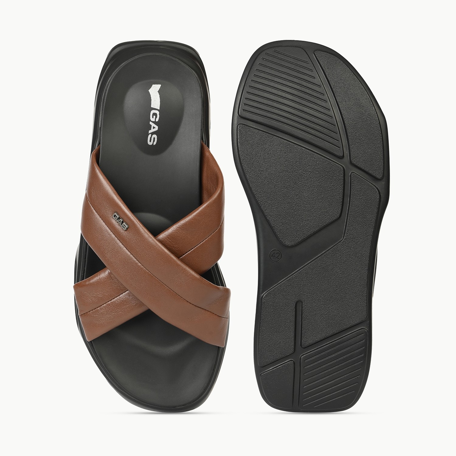 Men’s Tan Core Crossover Sandals
