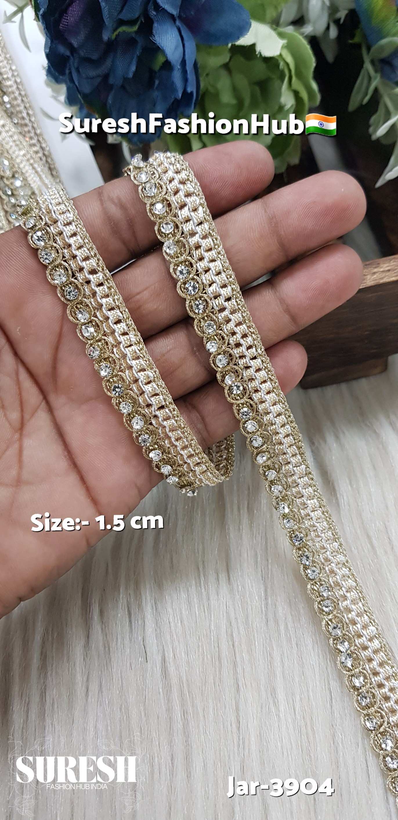 Pearl Diamond Elegance Jhalar Lace